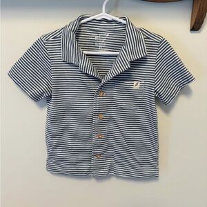 Easy Peasy blue striped cotton shirt